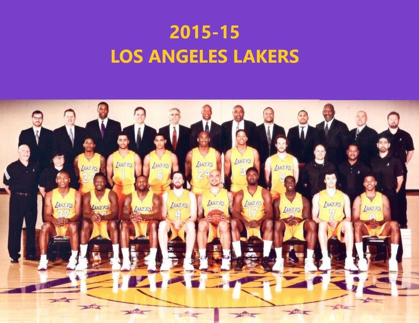 16 Los Angeles Lakers Team Photo Basketball Picture Nba La
