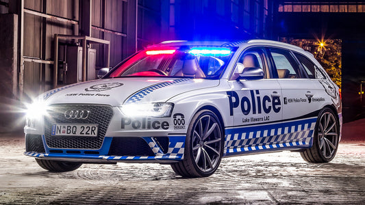 Audi Rs Avant Police Au Hd Art Keychain