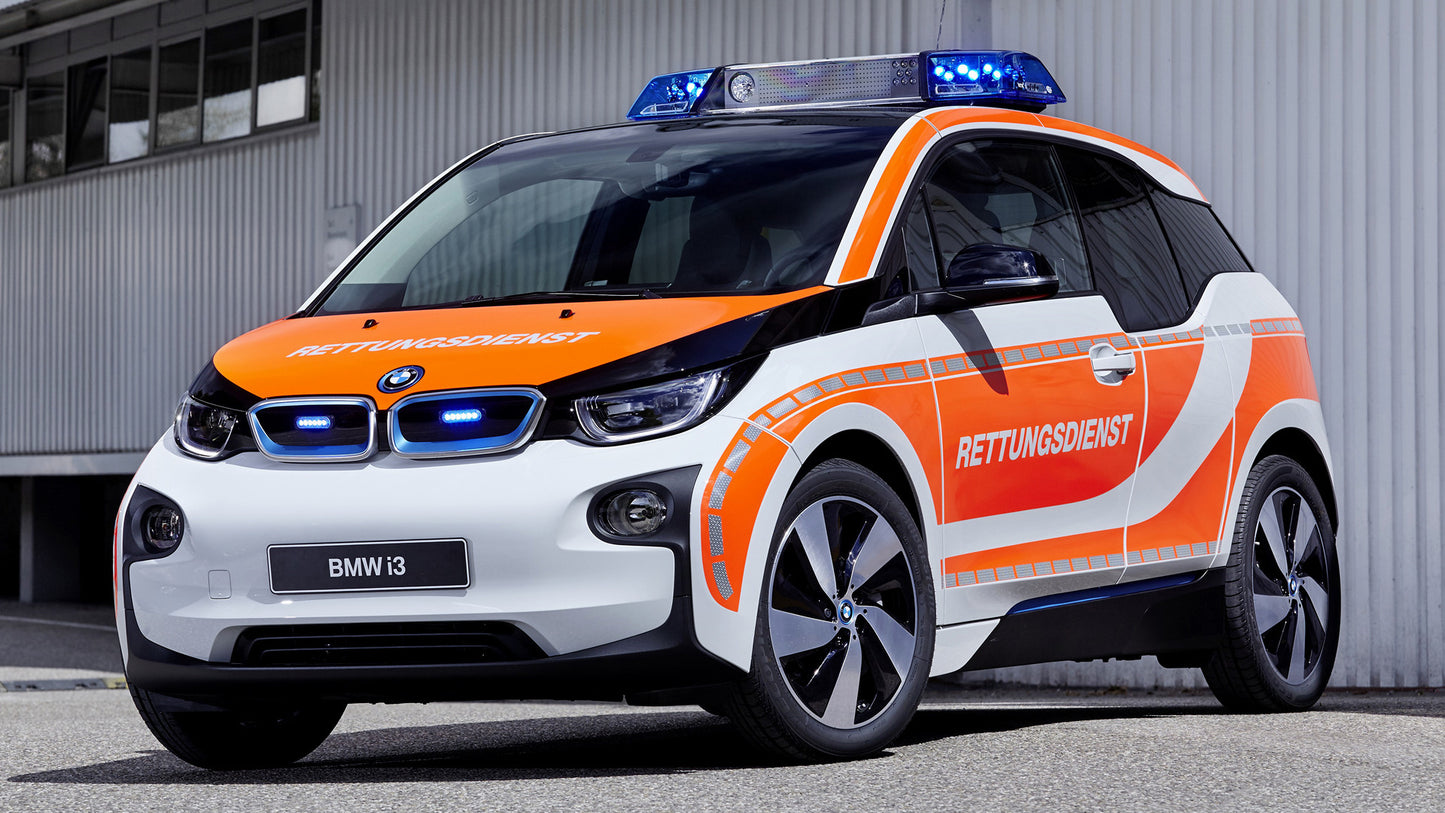 Bmw I3 Notarzt Hd Art Keychain