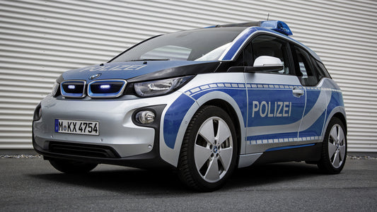 Bmw I3 Polizei Hd Art Keychain