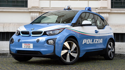 Bmw I3 Polizia Hd Art Keychain