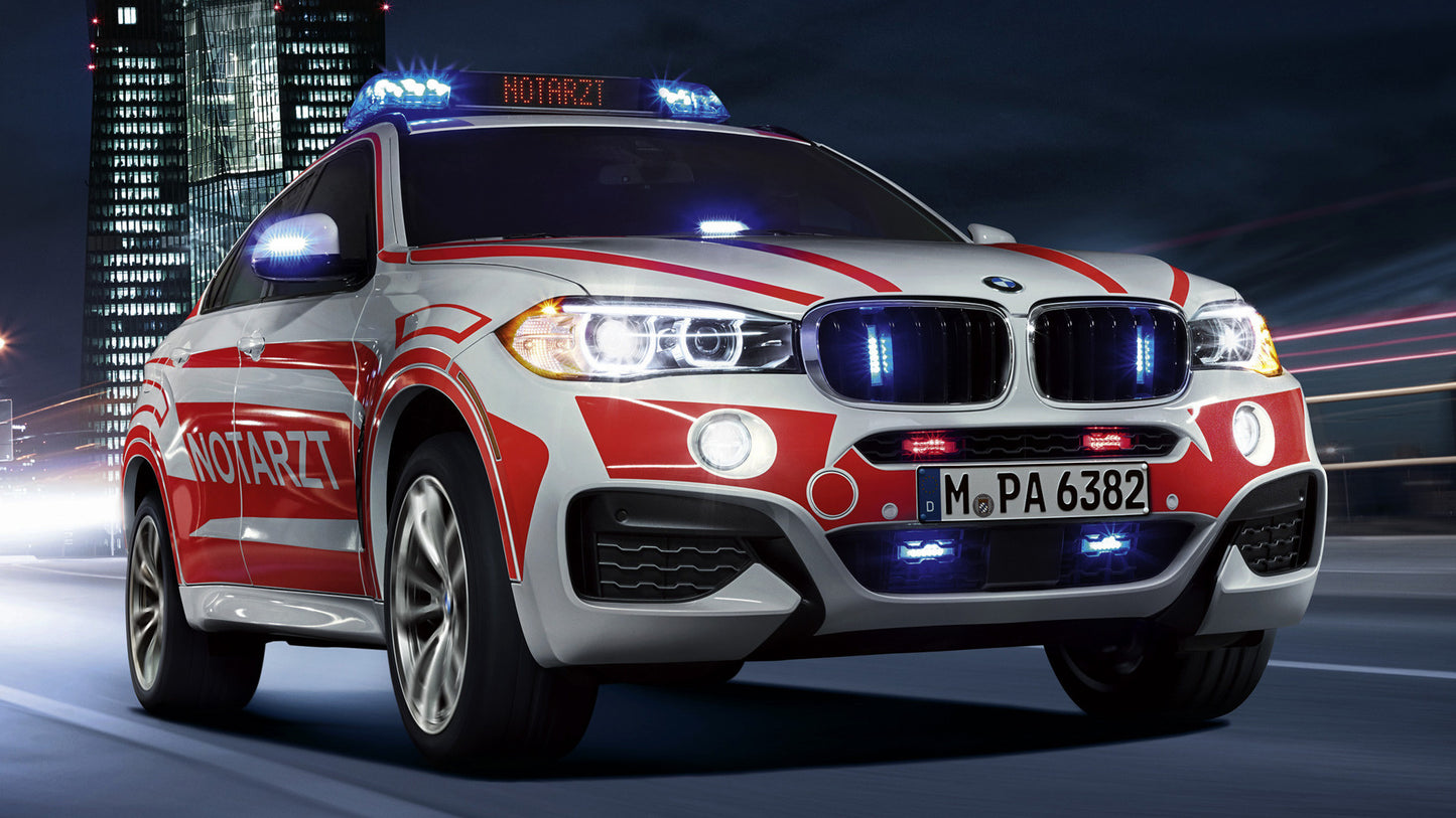 Bmw X6 M Sport Notarzt Hd Art Keychain