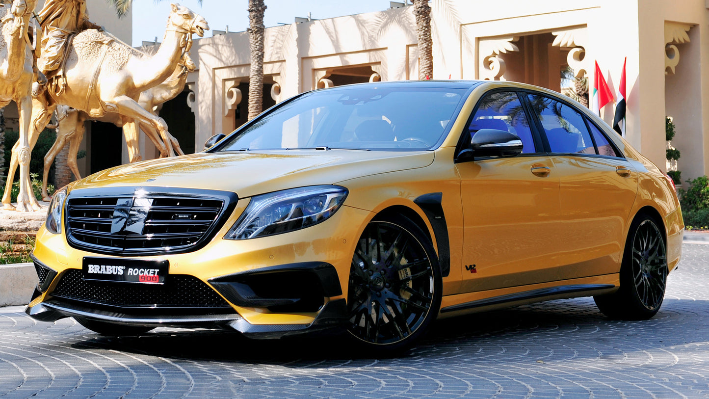 Brabus Rocket Desert Gold Based On S Class Hd Art Print Poster
