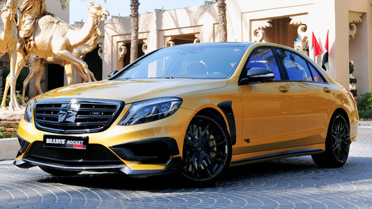 Brabus Rocket Desert Gold Based On S Class Hd Art Print Poster