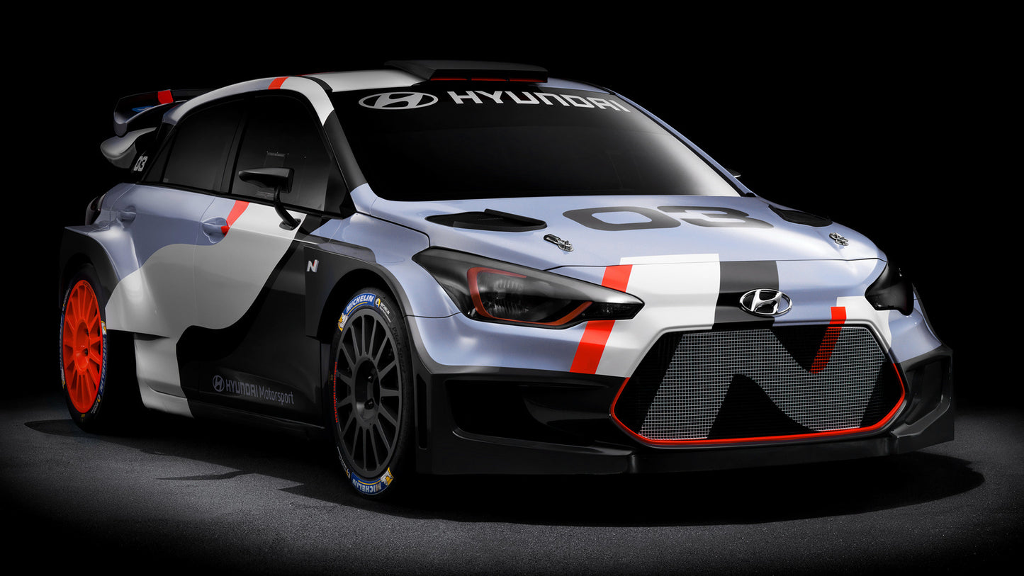 Hyundai I20 Wrc Concept Hd Art Print Poster