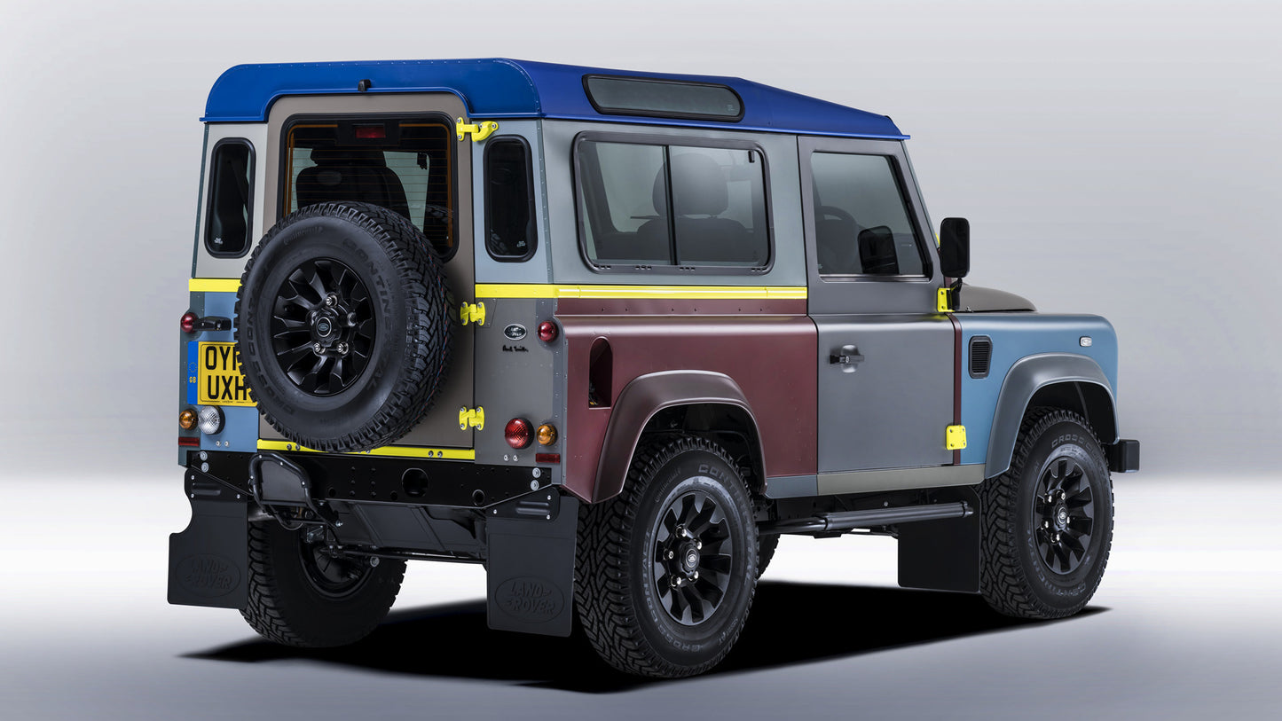 Land Rover Defender By Paul Smith Uk Hd Art Print Poster