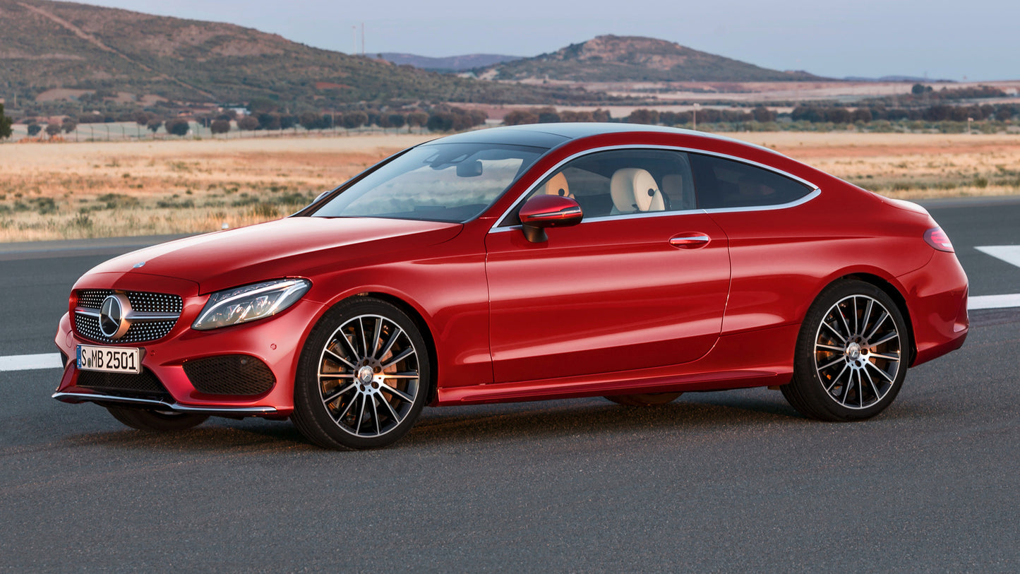 Mercedes Benz C Class Coupe Amg Line Hd Art Print Poster