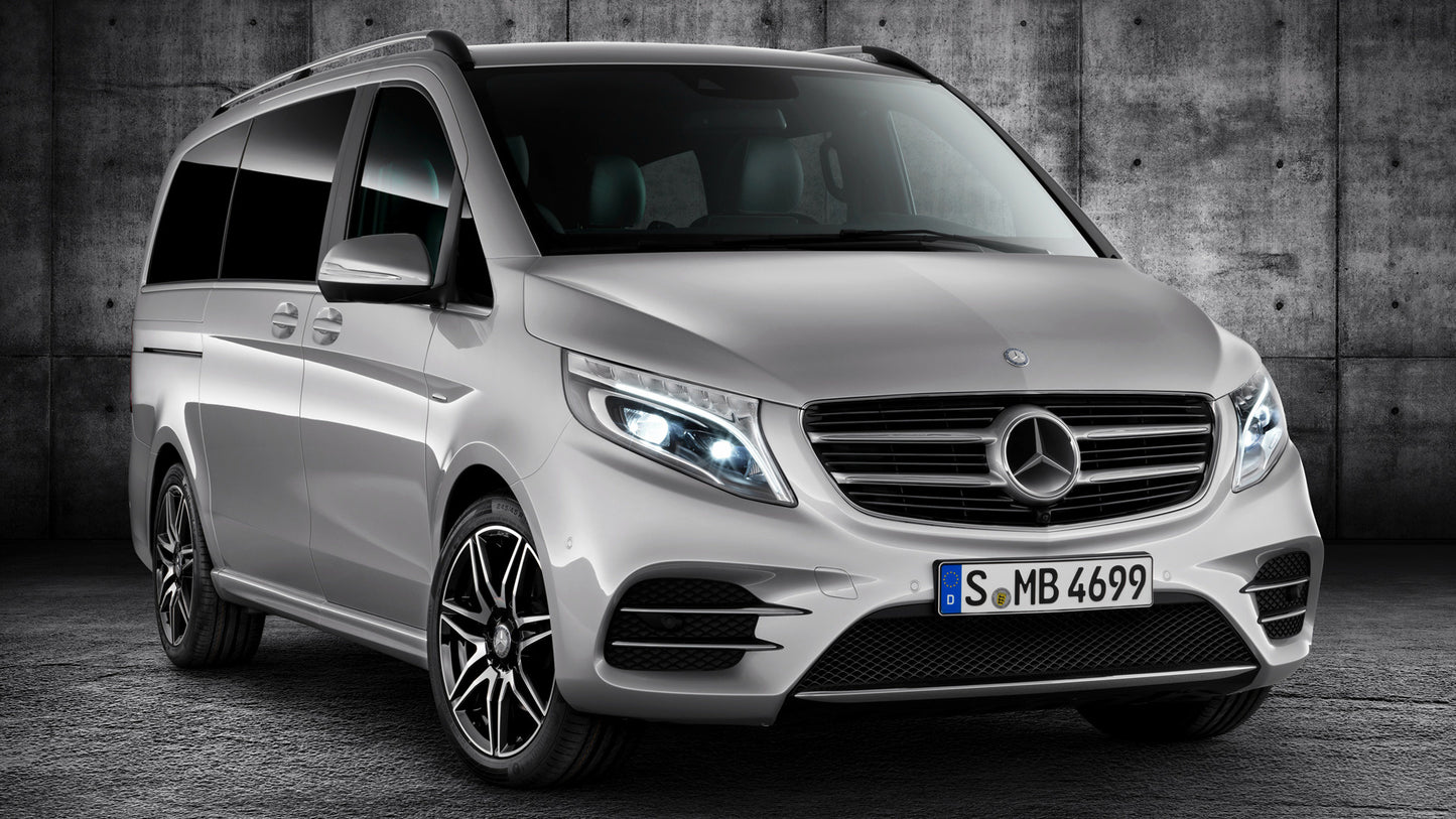 Mercedes Benz V Class Amg Line Long Hd Art Print Poster