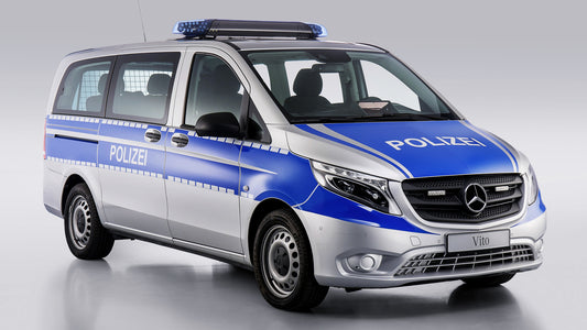 Mercedes Benz Vito Polizei Long Hd Art Jigsaw Puzzle