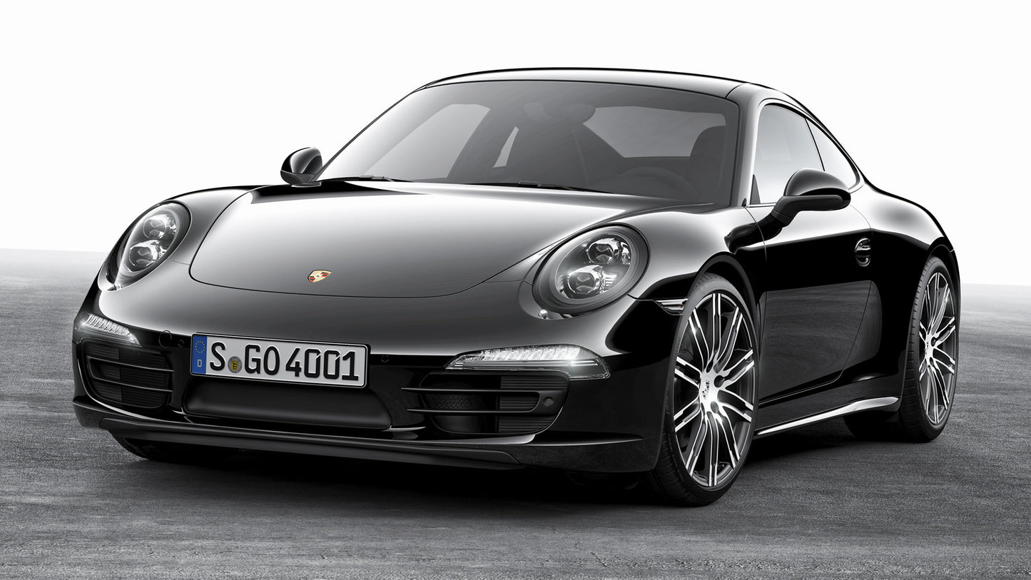 Porsche Carrera Black Edition Hd Art Keychain