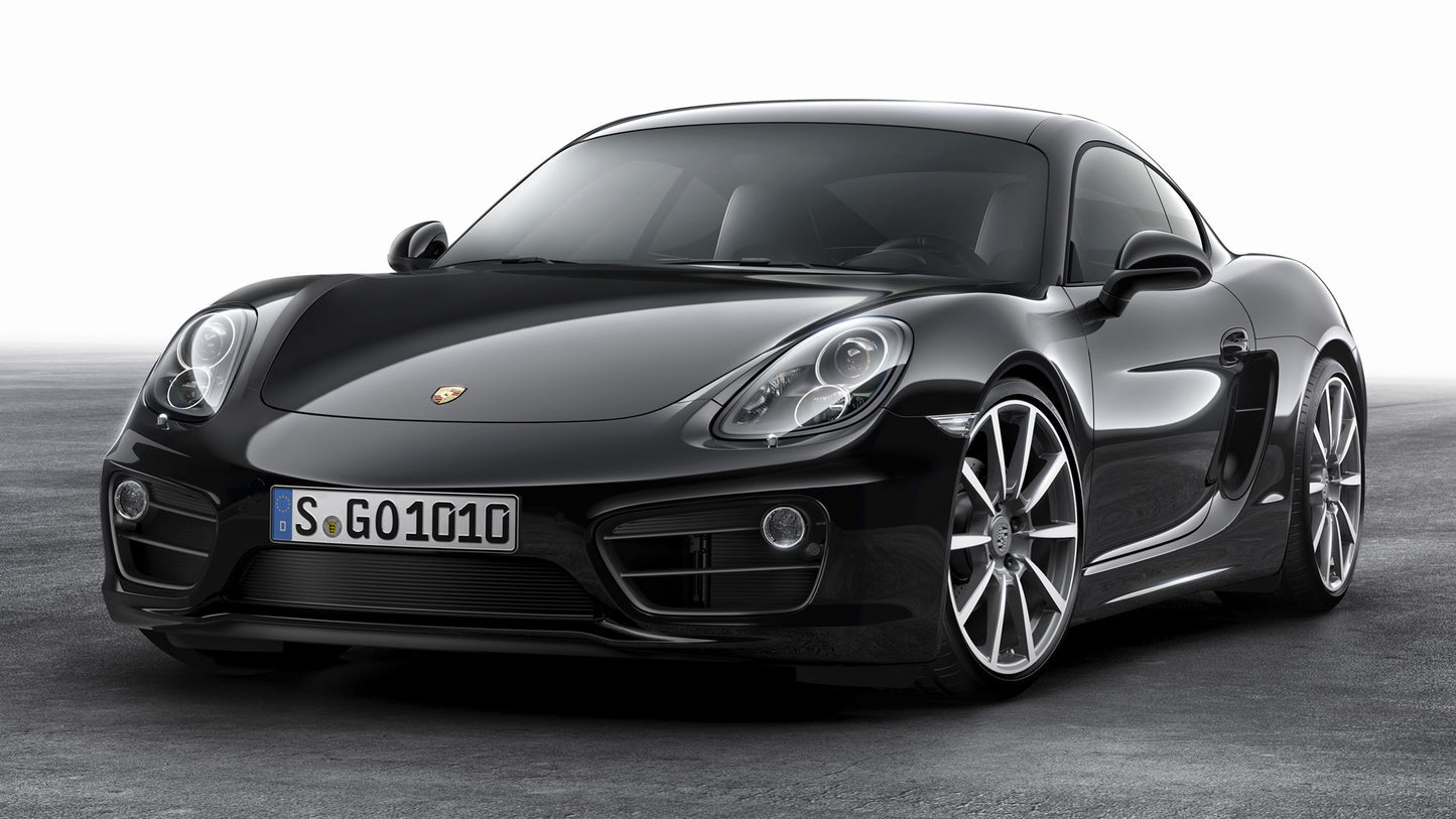 Porsche Cayman Black Edition Hd Art Keychain