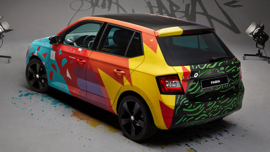 Skoda Fabia Street Art Hd Art Keychain