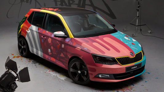 Skoda Fabia Street Art Hd Art Keychain