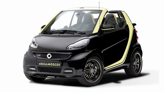 Smart Fortwo Cabrio Moscot Hd Art Keychain