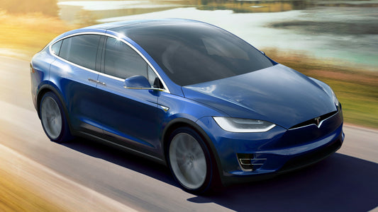 Tesla Model X P90D Hd Art Keychain