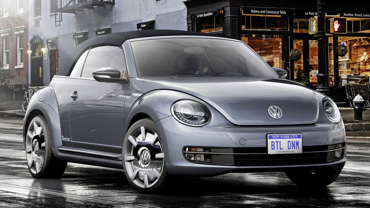 Volkswagen Beetle Cabriolet Denim Concept Hd Art Magnet