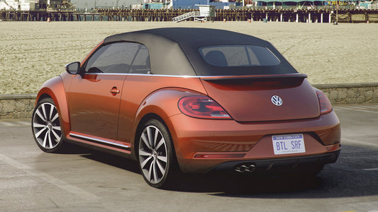Volkswagen Beetle Cabriolet Wave Concept Hd Art Keychain