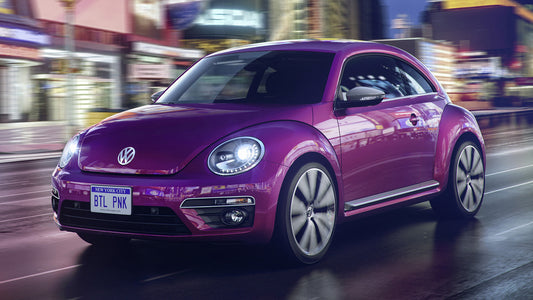 Volkswagen Beetle Pink Color Edition Concept Hd Art Keychain
