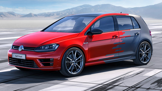 Volkswagen Golf R Touch Hd Art Keychain