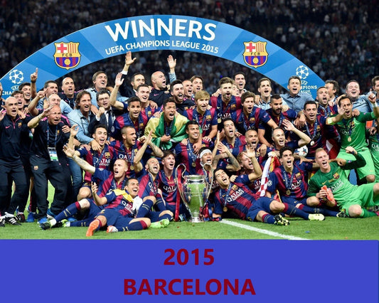 2015 Barcelona Team Photo Bc Soccer Football Picture Champs