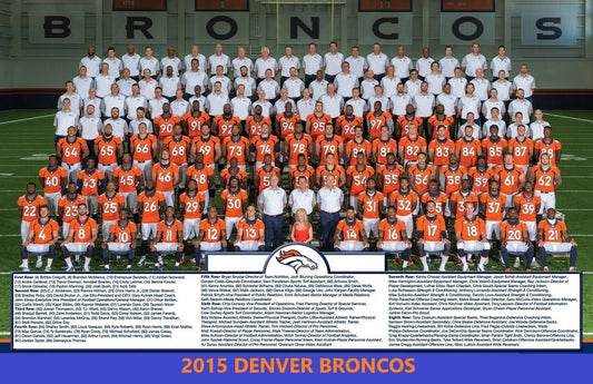 2015 Denver Broncos Team Magnet Picture Nfl Football