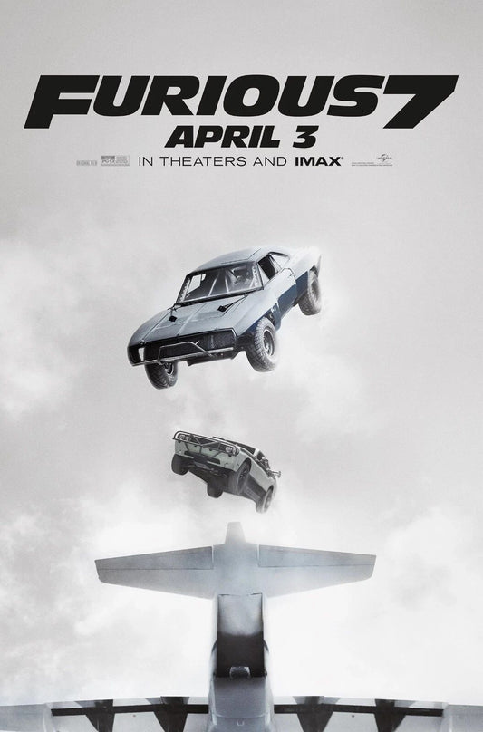 2015 Fast & Furious 7 Movie Poster Paul Walker Vin Diesel Brian Dominic 1