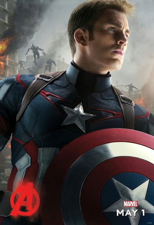 2015 Marvel The Avengers Age Of Ultron Keychain Captain America Evans