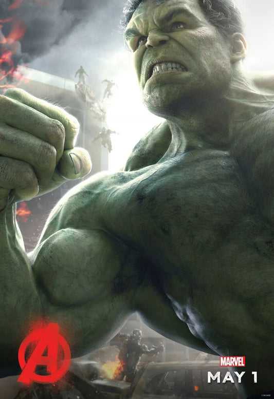2015 Marvel The Avengers Age Of Ultron Poster Hulk Bruce Banner Ruffalo