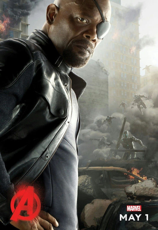 2015 Marvel The Avengers Age Of Ultron Keychain Nick Fury Samuel L Jackson