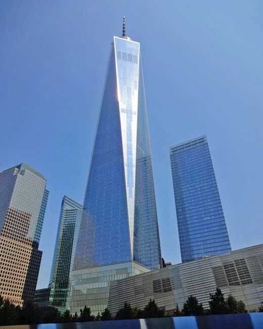 2015 One World Trade Center Glossy Keychain Manhattan New York City Print
