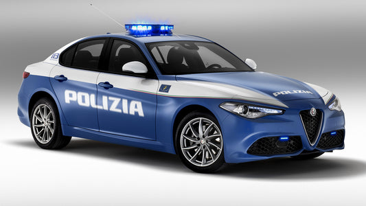 Alfa Romeo Giulia Veloce Polizia Hd Art Keychain
