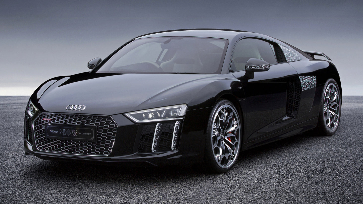 Audi R8 Coupe Plus Star Of Lucis Hd Art Keychain