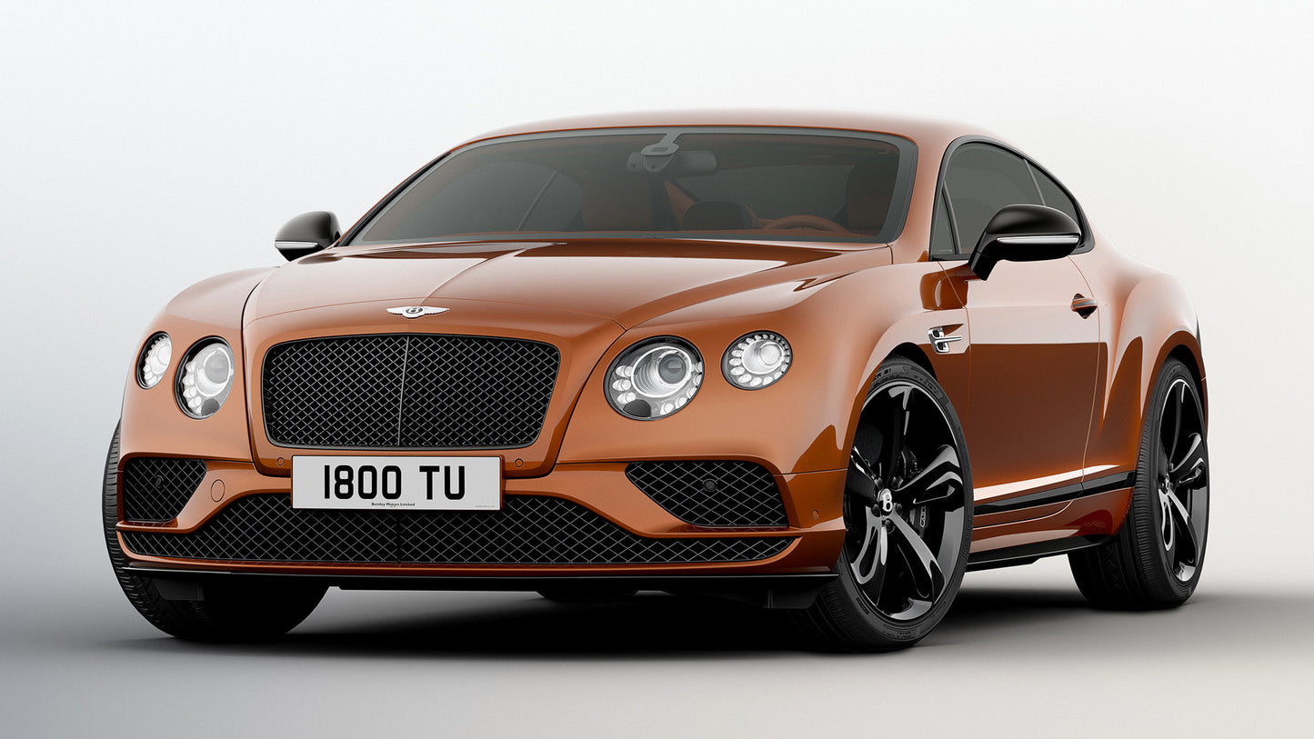 Bentley Continental Gt Speed Black Edition Hd Art Keychain