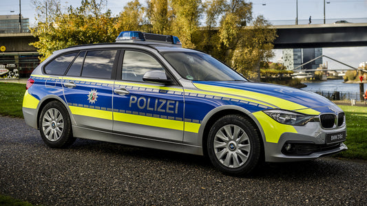 Bmw Series Touring Polizei Hd Art Keychain