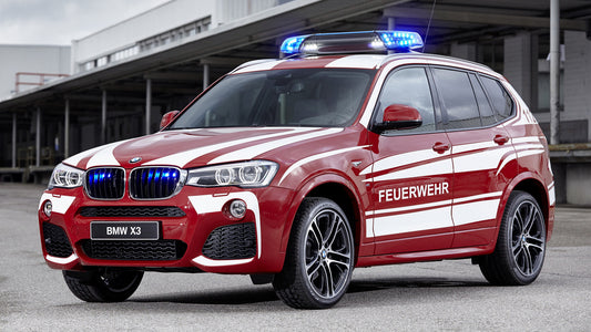 Bmw X3 M Sport Feuerwehr Hd Art Keychain
