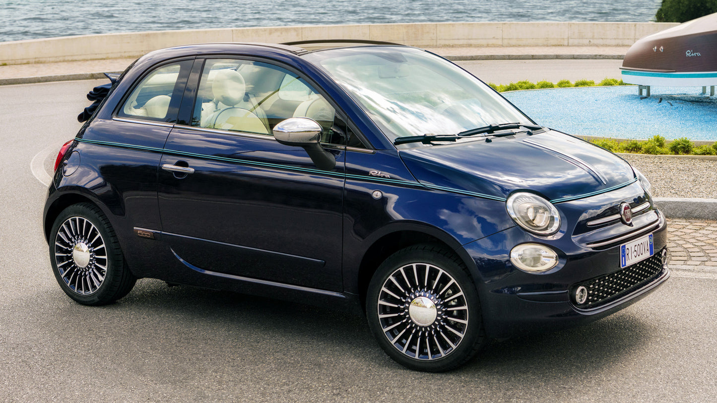Fiat 500C Riva Hd Art Keychain