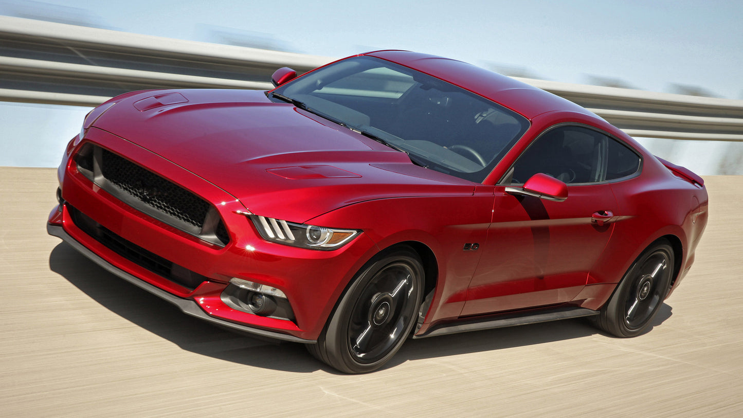 Ford Mustang Gt Black Accent Hd Art Keychain