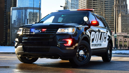 Ford Police Interceptor Utility Hd Art Keychain