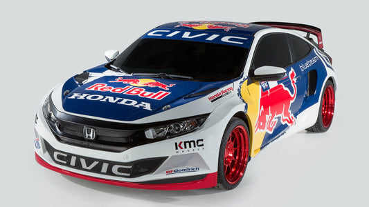 Honda Civic Coupe Rallycross Hd Art Print Poster