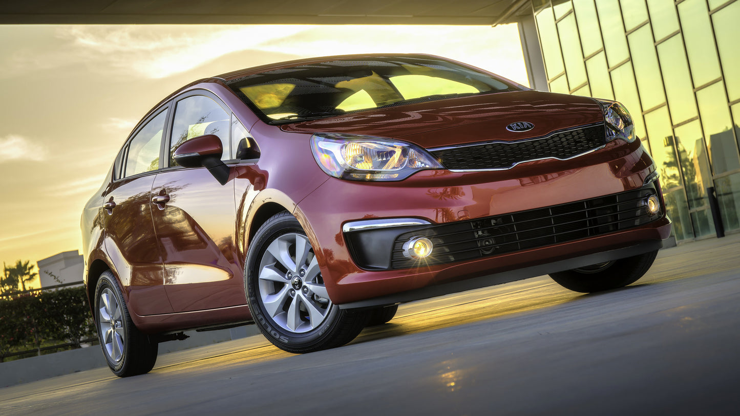 Kia Rio Sedan Us Hd Art Print Poster