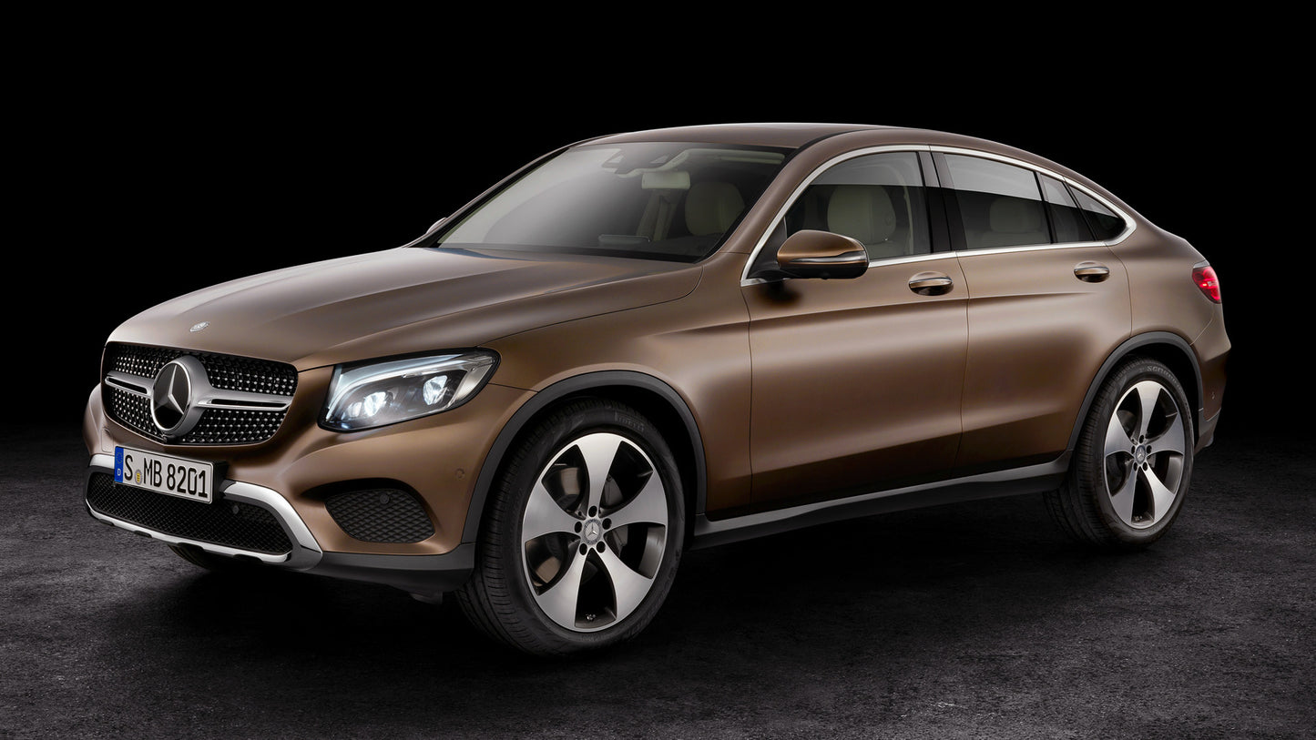 Mercedes Benz Glc Class Coupe Hd Art Print Poster