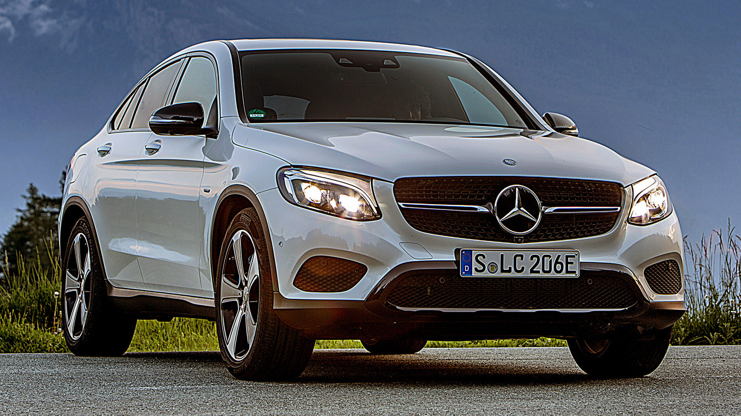 Mercedes Benz Glc Class Coupe Plug In Hybrid Hd Art Print Poster