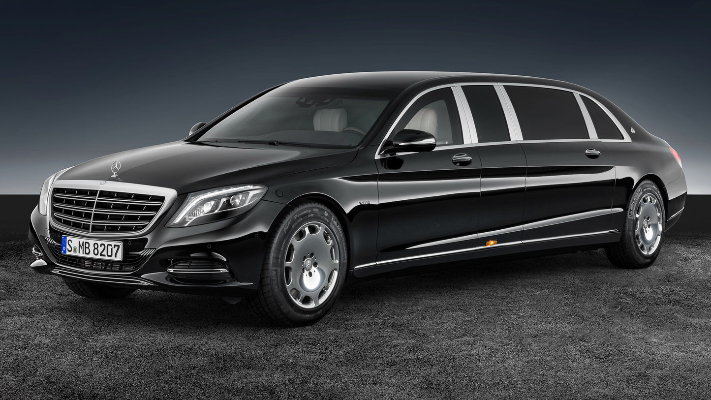 Mercedes Maybach S Class Pullman Guard Hd Art Print Poster