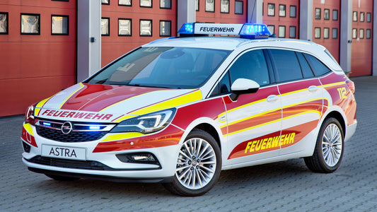Opel Astra Sports Tourer Feuerwehr Hd Art Keychain