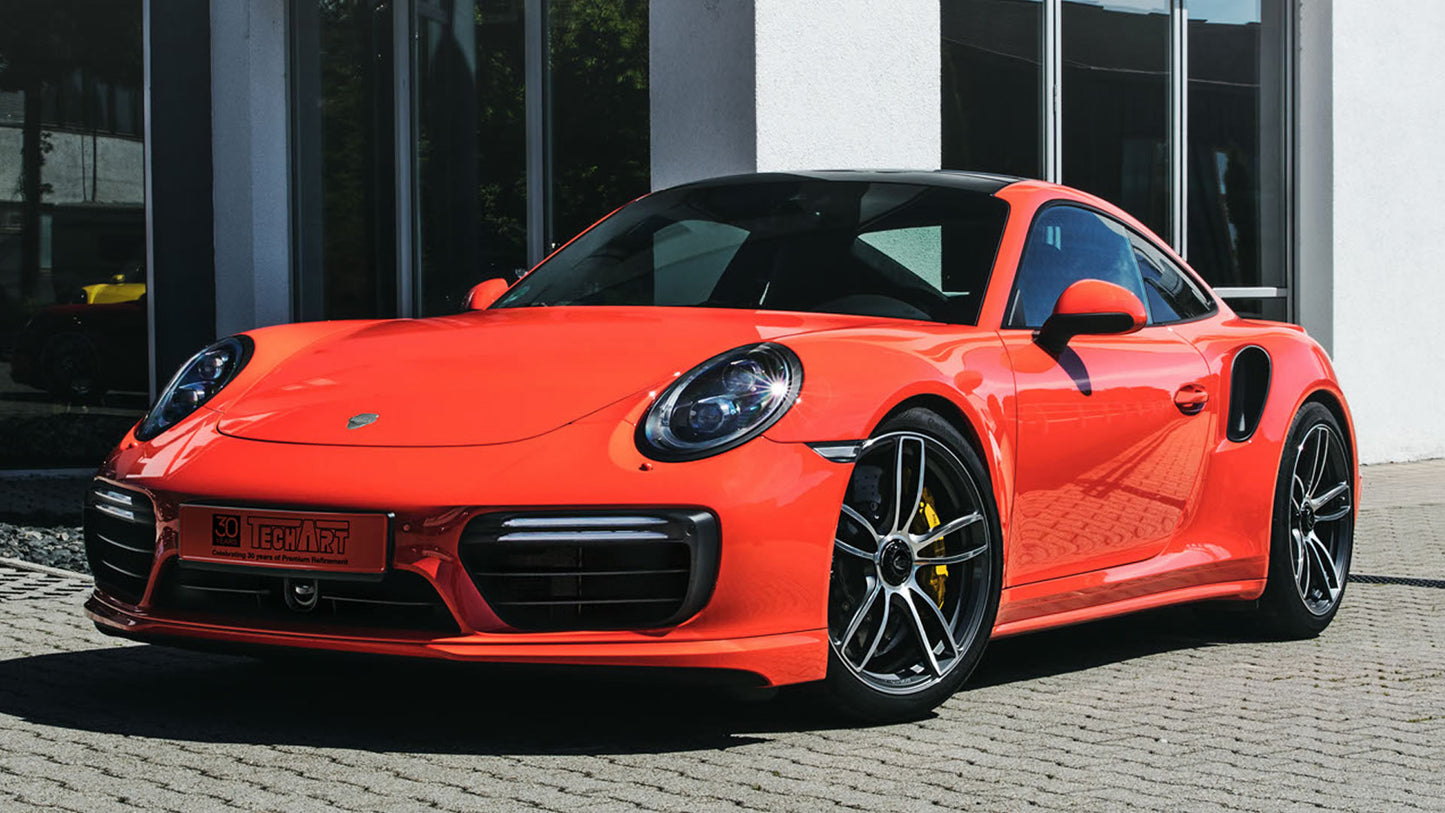 Porsche Turbo S By Techart Hd Art Keychain