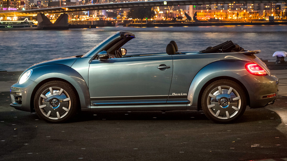 Volkswagen Beetle Cabriolet Denim Hd Art Magnet