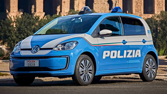 Volkswagen E Up Polizia Hd Art Keychain