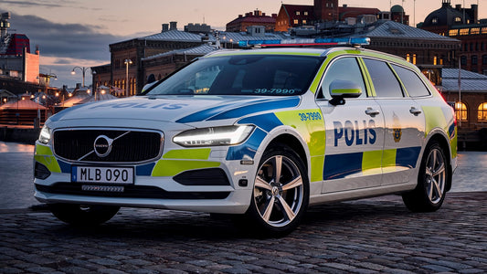 Volvo V90 Polis Hd Art Keychain