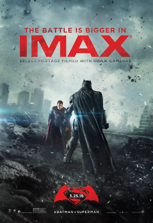 2016 Batman Vs Superman Movie Poster Clark Kent Henry Cavill Ben Affleck 1