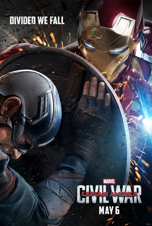 2016 Captain America Civil War Movie Poster Marvel Iron Man Black Widow